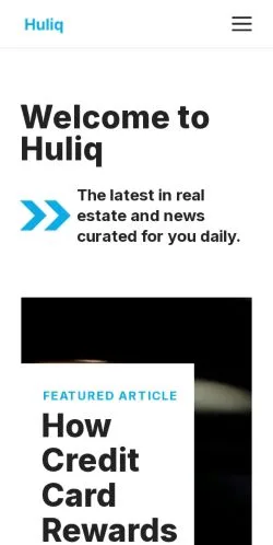 Förhandsvisning av webbplatsen HULIQ, medium i USA för sponsrade artiklar