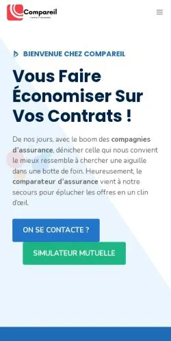 スポンサード記事向けのフランスメディア、Compareilのサイトプレビュー