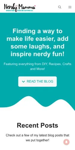 Vorschau der Website Nerdy Mamma, Medium aus Vereinigte Staaten für gesponserte Artikel
