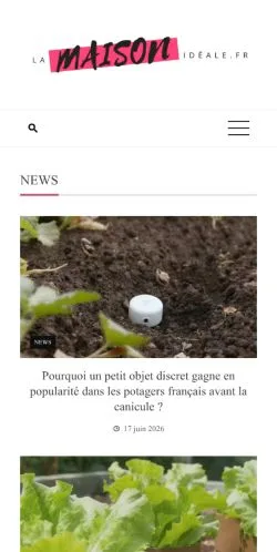 Anteprima del sito La Maison Idéale, media di Francia per articoli sponsorizzati