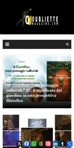 Anteprima del sito Oubliette Magazine, media di Italia per articoli sponsorizzati