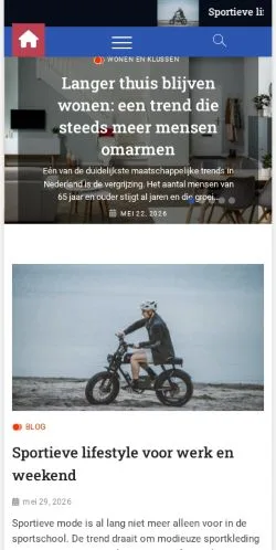 Podgląd witryny De Laatste Trends, medium z kraju Holandia do artykułów sponsorowanych