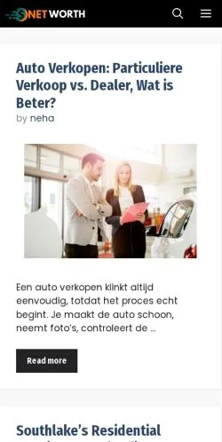Pré-visualização do site NetworthEpic, meio de Reino Unido para artigos patrocinados