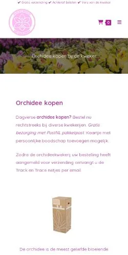 Anteprima del sito Orchidee Kopen, media di Paesi Bassi per articoli sponsorizzati