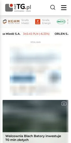 Podgląd witryny netTG Gospodarka Ludzie, medium z kraju Polska do artykułów sponsorowanych