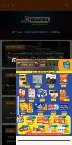 Anteprima del sito Jornal Terceira Opinião, media di Brasile per articoli sponsorizzati