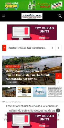 Forhåndsvisning av nettstedet Choco7Dias, medium fra Spania for sponsede artikler