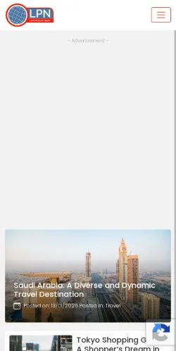 Anteprima del sito LivePlanetNews, media di Stati Uniti per articoli sponsorizzati