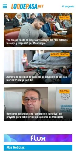 Anteprima del sito Loquepasa, media di Stati Uniti per articoli sponsorizzati
