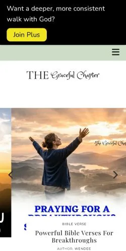 Forhåndsvisning av nettstedet The Graceful Chapter, medium fra USA for sponsede artikler