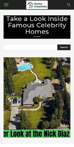 スポンサード記事向けのアメリカ合衆国メディア、Home Creativesのサイトプレビュー