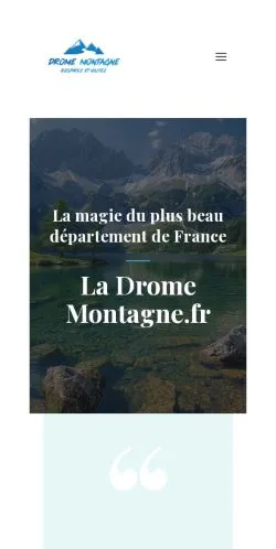 스폰서 기사용 프랑스 매체 La Drome Montagne 사이트 미리보기