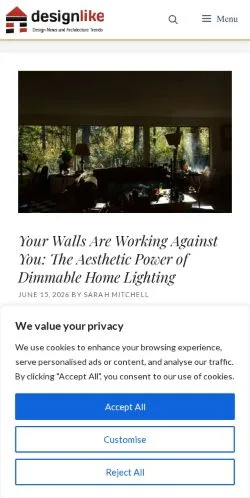 スポンサード記事向けのアメリカ合衆国メディア、DesignLikeのサイトプレビュー