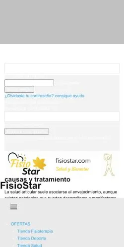 스폰서 기사용 미국 매체 FisioStar 사이트 미리보기