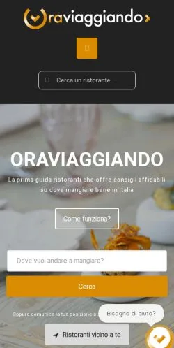 Anteprima del sito Oraviaggiando, media di Italia per articoli sponsorizzati