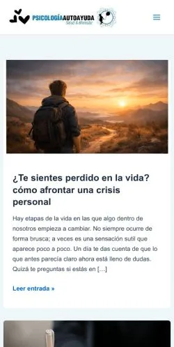 Anteprima del sito Psicología y Autoayuda, media di Spagna per articoli sponsorizzati