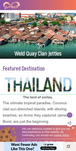 Forhåndsvisning af Inspiring Travel & Lifestyle Blog, medie fra USA til sponsorerede artikler