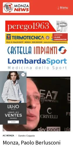 Anteprima del sito Monza-News, media di Italia per articoli sponsorizzati