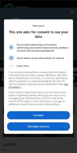 Anteprima del sito TechTrendsKE, media di Stati Uniti per articoli sponsorizzati