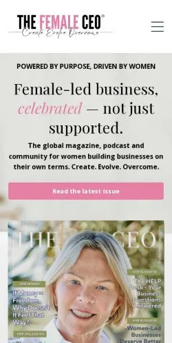 Anteprima del sito The Female CEO, media di Stati Uniti per articoli sponsorizzati