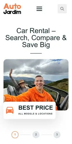스폰서 기사용 미국 매체 Auto-Jardim 사이트 미리보기