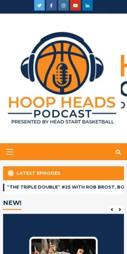 Podgląd witryny Hoop Heads, medium z kraju Stany Zjednoczone do artykułów sponsorowanych