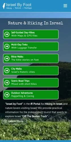 Anteprima del sito Hike Israel, media di Stati Uniti per articoli sponsorizzati