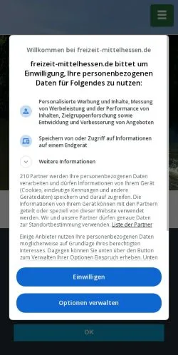 Anteprima del sito Freizeit Mittelhessen, media di Germania per articoli sponsorizzati