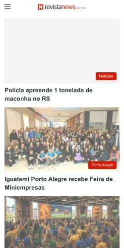 Anteprima del sito Revista News, media di Brasile per articoli sponsorizzati