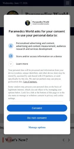 Aperçu du site Paramedics World, média de États-Unis pour articles sponsorisés
