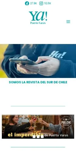 Anteprima del sito Revista Ya Puerto Varas, media di Spagna per articoli sponsorizzati
