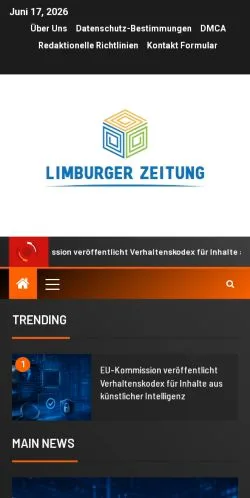 Podgląd witryny Limburger Zeitung, medium z kraju Niemcy do artykułów sponsorowanych