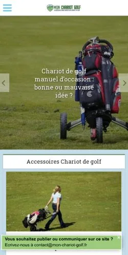 스폰서 기사용 프랑스 매체 Mon Chariot Golf 사이트 미리보기