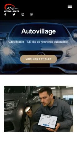 스폰서 기사용 프랑스 매체 Auto Village 사이트 미리보기