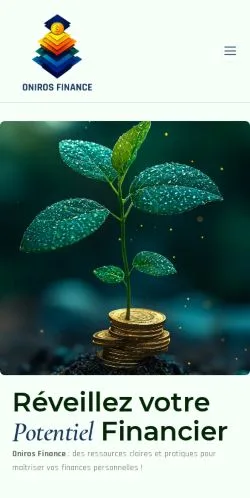 Anteprima del sito Oniros Finance, media di Francia per articoli sponsorizzati