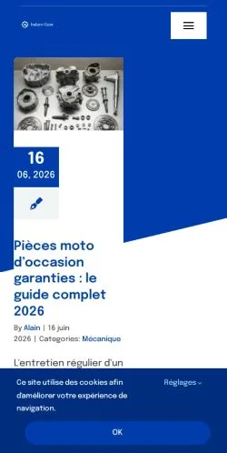 Aperçu du site InduroGear, média de France pour articles sponsorisés