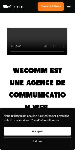 スポンサード記事向けのフランスメディア、WeCommのサイトプレビュー