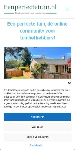 Podgląd witryny Homepage -, medium z kraju Holandia do artykułów sponsorowanych