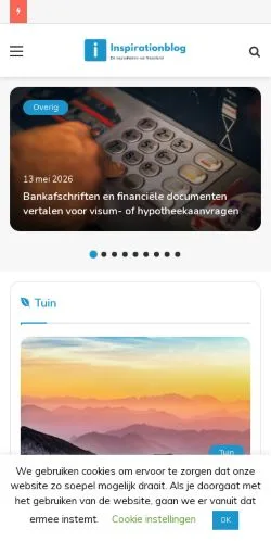Podgląd witryny Inspirationblog, medium z kraju Holandia do artykułów sponsorowanych