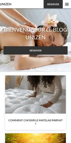 Podgląd witryny Unizen, medium z kraju Francja do artykułów sponsorowanych