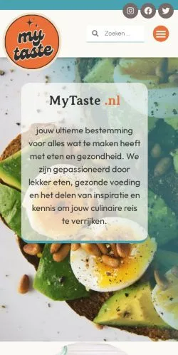 Anteprima del sito Mytaste, media di Paesi Bassi per articoli sponsorizzati