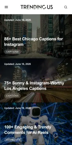Forhåndsvisning af Trending Us, medie fra USA til sponsorerede artikler