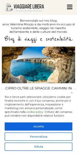 Anteprima del sito Viaggiare Libera, media di Italia per articoli sponsorizzati