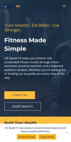 Anteprima del sito LW Speak Fit, media di Stati Uniti per articoli sponsorizzati