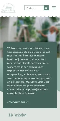스폰서 기사용 네덜란드 매체 Leuk Voor In Huis 사이트 미리보기