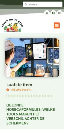 Anteprima del sito Leven Om Te Eten, media di Paesi Bassi per articoli sponsorizzati