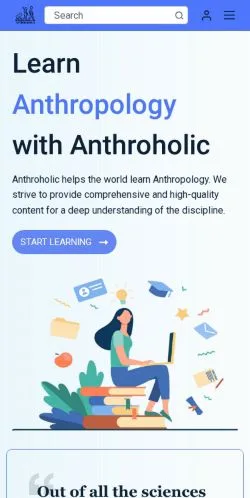 Anteprima del sito Anthroholic Anthropology, media di Stati Uniti per articoli sponsorizzati