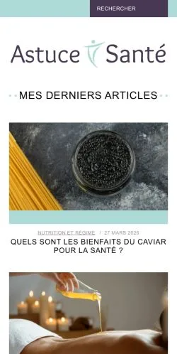 Anteprima del sito Astuce Sante, media di Francia per articoli sponsorizzati