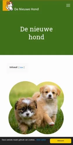 Anteprima del sito De Nieuwe Hond, media di Paesi Bassi per articoli sponsorizzati