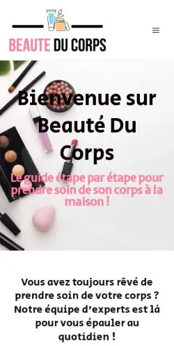 Anteprima del sito Beauté Du Corps, media di Francia per articoli sponsorizzati